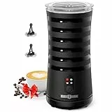 PARIS RHÔNE Milchaufschäumer Elektrischer, 4-in-1-Milchaufschäumer, 240 ml Milchaufschäumer Induktion für Cappucinos, Antihaftbeschichtung, 400 Watt