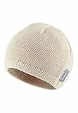 Sterntaler OCS Strickmütze - Klassische Babymütze aus Baumwollgarn (Bio) - Unisex Übergangsmütze ab Geburt - Basic Kopfbedeckung - Beanie Mütze einfarbig - Größe 45, Farbe beige