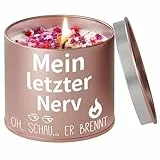 PRSTENLY Geschenke für Frauen, 9OZ Lavendel Kerzen Geschenk für Frau Freundin Mama Oma Schwester zum Geburtstag Weihnachten Oster, Geburtstagsgeschenk für Frauen, Mein Letzter Nerv [Energieklasse A]