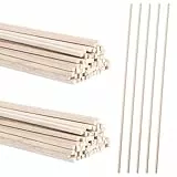 cobee 50 Stück Holzstäbe zum Basteln, Quadratisch Holzstäbchen 30 cm x 3 mm Holzklötzchen Bastelholz Stäbe für Dekoration Modellbau Basteln Heimwerker