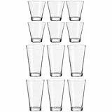LEONARDO HOME Trink-Glas Ciao 12er Set, Trink-Becher aus Glas, spülmaschinengeeignete Wasser-Gläser, 215 ml und 300 ml, 020486