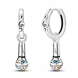 MULA 925 Sterling Silber Tropfen baumeln Ohrringe für Frauen Post Leichtgewicht Star Hoop Ohrringe Mode