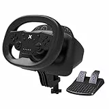 DOYO PC Lenkrad mit Pedalen und Shifter, 270 Grad Drehung Racing Wheel, Bluetooth-Verbindungen Rennlenkrad, Echtes Vibrationsfeedback, Lenkrad für PC,PS3,PS4,Switch,Android