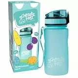 Schmatzfatz Sportflasche, Sportflasche, hält das Wasser kalt, Trinkflaschen, Sport-Wasserflasche für Erwachsene, Herren, Damen und Kinder, BPA-freie Trinkflasche, wasserdicht, auslaufsicher, 350 ml,