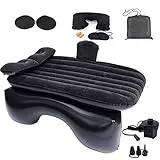 Icelus Onirii Aufblasbare Auto-Luftmatratze Rücksitz Campingmatratze Bett Tragbare Aufblasbare Matratze, 138 × 88 cm Auto-Reisen, Universal-SUV, erweiterte Luftmatratze mit zwei Luftkissen