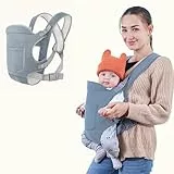 Babytrage Neugeborene Ab Geburt,Tragetuch Baby Neugeboren,Babytrage Ab Geburt,4-in-1 Babytrage mit 4 Tragepositionen,Einfach zu Tragen Gesicht in Gesicht nach für Säuglinge und Kleinkinder