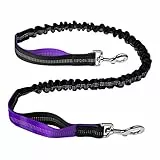 DONGKER Bungeeleine für Hunde, 120cm Bis 150cm Elastische Hundeleine für Joggingleine, Verlängerung für Hundeleine, Reflektierend Ersatzleine für Kleine, Mittelgroße und Große Hunde