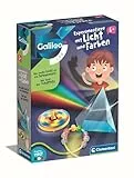 Galileo Lab Experimentiere mit Licht und Farben - Kinder Wissenschaft Set - Experimentierkasten für Kinder ab 5 Jahren von Clementoni 59380