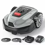 YARDCARE V3 Mähroboter ohne Begrenzungskabel, mit Vision-Navigation, 150+ Hinderniserkennung und App-Steuerung, 50 dB leise, Rasenmäher Roboter für kleine bis mittlere Gärten, inklusive Magnetstreifen