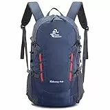 free knight 40L Leichter Tagesrucksack Radfahren Wandern Wasserdichter Reiserucksack (Marineblau)