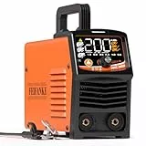 FEIFANKE Elektrodenschweißgerät ARC200 3-in-1 SYN IGBT Inverter Schweißgerät 200A 240V mit LED Digitalanzeige Mini Portable Compact MMA E-Hand/Lift TIG/Hot Start/Arc Force/VRD