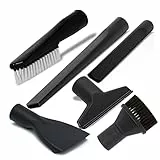 Staubsauger Düsen Set mit Saugbürste Polsterdüse Matratzendüse Fugendüse lang und kurz unviersal für Staubsauger Mehrzwecksauger Nass Trockensauger mit 35mm Durchmesser