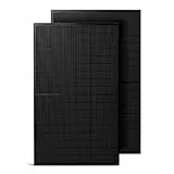 Solakon Solarmodul 500W, bifaziales monokristallines Solarpanel, 40v Photovoltaik Solarmodule/Solar Module für Balkonkraftwerk/Solaranlage 400w/500w Solar Panel für Photovoltaik Komplettanlage (2 Stk)