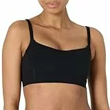 Amazon Essentials Damen Active FormFlex Butterweicher Yoga-Sport-BH mit Herzausschnitt, für leichten Halt, Schwarz, M