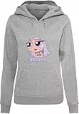 Miss Tee Damen Forever Whatever Hoody Heather Grey, L