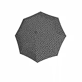 reisenthel umbrella pocket classic in Signature Schwarz – Kompakter Taschenschirm aus recycelten PET-Flaschen – Mit ergonomischem Griffdesign
