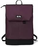 Ela Mo Rucksack Damen - Daypack schön u. durchdacht - Laptop Rucksäcke für Frauen - Anti Diebstahl Tasche für Schule, Uni, Business (Plum Reflective)
