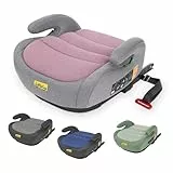 Jovikids Sitzerhöhung Auto Kinder ISOFIX, ECE R129 Kindersitzerhöhung 125-150cm, Verdickter Stoffbezug & Isofix Einführhilfe, Leicht Waschbar