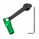 WATODAY CNC Klappbarer Schalthebel Motorrad mit L-Schlüssel für Kayo T2 T4 T4L TTR 125 Zonshen 250cc ATV Dirt Bike Pit Bike – 6061 Luftfahrt-Aluminium, Schwarz, Grün