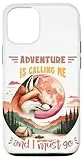 Hülle für iPhone 14 Abenteuer, Natur, Camping-Liebhaber, Outdoor-Camper Fox, Retro