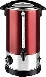 Kalorik TKG GW 910 IN Team Heißgetränke-und Glühweinautomat, Edelstahl, 6,8 Liter, 950, Metall, Kunststoff, 6.8 Liter, Metallic-rot