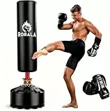 RORALA Boxsack für Erwachsene Freistehender Standboxsack MMA-Boxpartner Boxtrainer Schwergewicht Boxsack mit Saugnapf