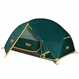QEZER Campingzelt Kuppelzelt für 1-2 Personen, wasserdicht & Winddicht, 3-4 Jahreszeiten, nur 1,85/2,3 kg, für Wandern, Camping & Outdoor-Aktivitäten (2 Personen Grün)