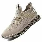 Herren-Laufschuhe, Netzstoff, athletisch, Sport, Turnschuhe, Fitnessstudio, modisch, Turnschuhe, Tennis, lässig, Walking, Zapatos, khaki, 42 1/3 EU