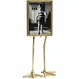 Kare Design Rahmen Duck Feet, Gold, Fotorahmen, Entenfüße, Wohnaccessoire, Deko für Regale, Wohnzimmer, Flur, Schlafzimmer, 13x18cm (L/B)
