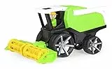 Lena 04536 - TRUXX² Mähdrescher, Bauernhof Fahrzeug ca. 37 cm, Mähfahrzeug mit beweglichem Kornrohr, klappbarem Mähwerk und vollbeweglicher Spielfigur, für Kinder ab 2 Jahre, Spielfahrzeug grün