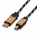ROLINE GOLD USB 2.0 Kabel, Typ A-B, 3 m