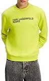 KARL LAGERFELD JEANS Herren Essential Logo Sweat Normale Passform, Gelb, L