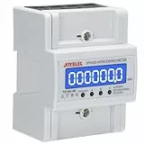 JOYELEC Stromzähler, dreiphasig, digital, mit LCD-Bildschirm, AC230/400 V, 100 A, Stromzähler Typ Energy Meter