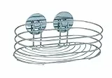WENKO Turbo-Loc Wandablage, Wand Duschablage, Befestigen ohne Bohren, Verchromter Stahl, 23,5 x 10,5 x 13,5 cm