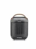 De'Longhi HFX30C18.AG Keramik-Heizgerät | Mobile Heizung für schnelle und punktuelle Wärmeversorgung | 2 Leistungsstufen | Anti-Frost-Funktion | 1.800 W Leistung | Grau