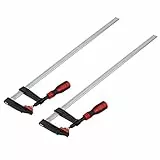 2 Stück Schraubzwinge Set, F Klemmzwinge Temperguss Spannweite Holzbearbeitung Clamps Bar Stahlmaterial, DIY Handwerkzeug Kit Verbreitet beim Kleben und Spleißen (2Pcs 80x600mm), schraubzwingen groß