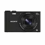 Sony DSCWX350 Digitale Kompaktkamera mit WLAN und NFC (18,2 MP, 20x optischer Zoom) - Schwarz (Renewed)