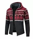 igeekwell Winterjacke Herren Kapuzenpullover Heavyweight Hoodie mit Kapuze Fleecejacke für Männer Casual Kapuzenjacke Bequemes & Warmes Windspiele