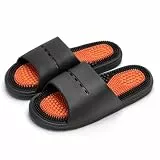 Dulameki Unisex Fußmassage-Hausschuhe Herren Damen Pantoffeln,42/43,Schwarz