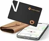 NOVOO Dünne Geldbörsen Tracker Karte Geldbörsenfinder Air Tag kompatibel mit Apple Find My (nur iOS), Gegenstände Item Finder für Gepäckanhänger, Handys, Reisepässe