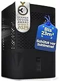 BonAura® AirOne Luftentfeuchter ohne Strom bis 23m² I 360° Belüftung I Raumentfeuchter mit Ausgießer & 680g Luftentfeuchter Granulat I Schimmel- und Geruchsschutz I Raum Entfeuchter Wohnung