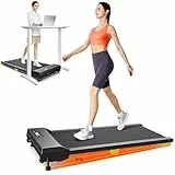 Walking Pad mit 9% Steigung, Walking Pad mit Sechs-Punkt-Stoßdämpfung, leises Laufband Schreibtisch, ‎2,5 Pferdestärken Laufband für Zuhause/Büro