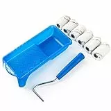 Mister Rui Farbroller Set Klein, Farbroller Klein 5cm, Mini Lackierwalze, Mikrofaser Farbroller 2 Zoll 50.8MM, verwendet mit den meisten Farben, für halb-raue Oberflächen