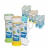 alldoro 63073 Seifenblasen 24er Set, mit Labyrinth im Deckel, Pustestäbchen, für Kinder ab 3 Jahren, bunt, 24x 55 ml