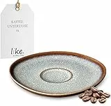 like. by Villeroy & Boch group by Villeroy & Boch – Lave beige Kaffeeuntertasse aus Steingut, spülmaschinengeeignet, 10-4281-1310