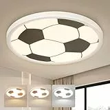 EASY EAGLE LED Deckenleuchte 40CM, 48W Deckenlampe LED Fußball 3000K/4000K/6500K, Rund Lamp Deckenlampen Flach für Kinderzimmer,Jugendzimme, Küchen, Badezimmer, Schlafzimmer, Flur, Keller