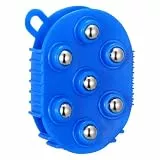 Massagehandschuh Mit 7 Metallkugeln - 360° Drehbare KöRperbüRste FüR GanzköRpermassage, Muskelentspannung Und Badeanwendung
