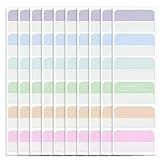 240 Stück Kleberegisterkarten Seitenmarker Selbstklebend Page Markers Tabs Haftnotizen zum Markieren Beschriften Klebezettel Tabs für Büro, Dokumente, Bücher, Tagebuch, Ordner, 1.8 inch