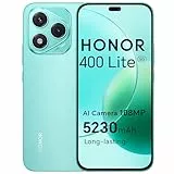HONOR 400 Lite Smartphone 5G, 256GB/8GB RAM, Simlockfrei Android-Handy ohne Vertrag (108MP mit AI-Kamerataste, 6,7 Zoll Display, 5230mAh, Android 15, Dual SIM, NFC), Mars Green