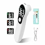 Fieberthermometer Fieberthermometer stirn–Aufladbar & Kontaktlos, Infrarot-Stirnthermometer für die ganze Familie mit sekundenschneller Messung–für Zuhause & Unterwegs(White)